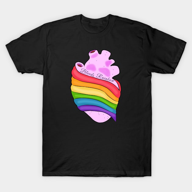 Lgbt pride rainbow heart T-Shirt by Indiestyle